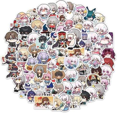 XNCOSER Honkai Star Rail Merch Gift Set Box, Drawstring Bag + Necklace + Pillow Case +3 Pins +3 Keychains + 3 Card +80 Stickers in Saudi Arabia