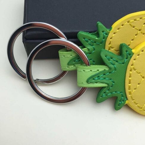 Gydthdeix جلد الأناناس حلقة حقيبة سحر سيارة الهاتف الخليوي ديكور هدية حلية للنساء in Kuwait