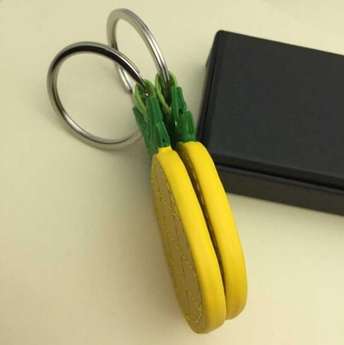 Gydthdeix جلد الأناناس حلقة حقيبة سحر سيارة الهاتف الخليوي ديكور هدية حلية للنساء in Kuwait