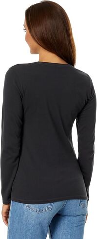Life is Good Daisy Cat Long Sleeve Crusher™ Vee Jet Black SM (الولايات المتحدة 4-6) in Kuwait
