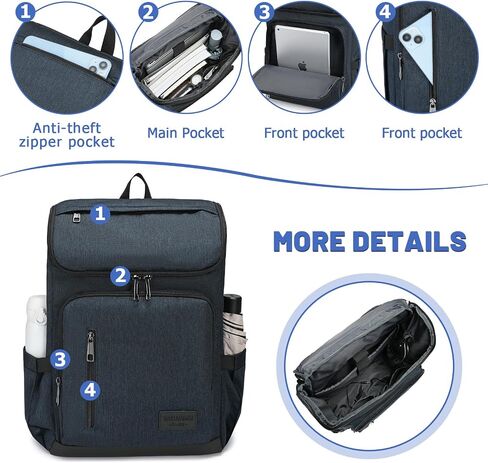 YALUNDISI Laptop Backpacks Travel Backpack Carry On Backpack Casual Daypack with USB Charging Port for Men Women Back in Kuwait