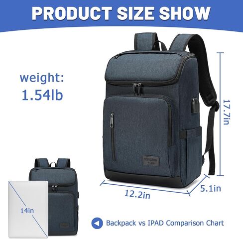 YALUNDISI Laptop Backpacks Travel Backpack Carry On Backpack Casual Daypack with USB Charging Port for Men Women Back in Kuwait