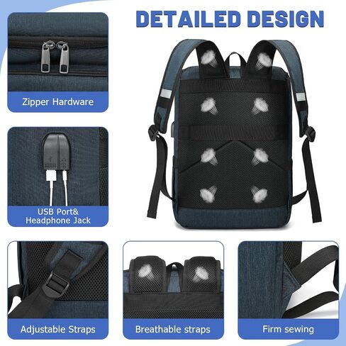 YALUNDISI Laptop Backpacks Travel Backpack Carry On Backpack Casual Daypack with USB Charging Port for Men Women Back in Kuwait