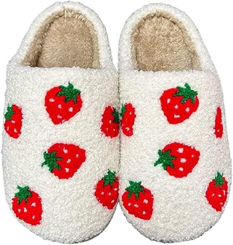 LNERIP Animal Slippers Fruit Slippers Plant Slippers Various Cartoon Patterns Fluffy Soft Memory Foam Retro Indoor Outdoor Home Couple Shoes in Kuwait