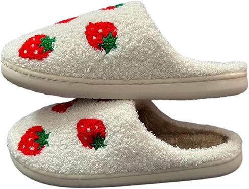 LNERIP Animal Slippers Fruit Slippers Plant Slippers Various Cartoon Patterns Fluffy Soft Memory Foam Retro Indoor Outdoor Home Couple Shoes in Kuwait