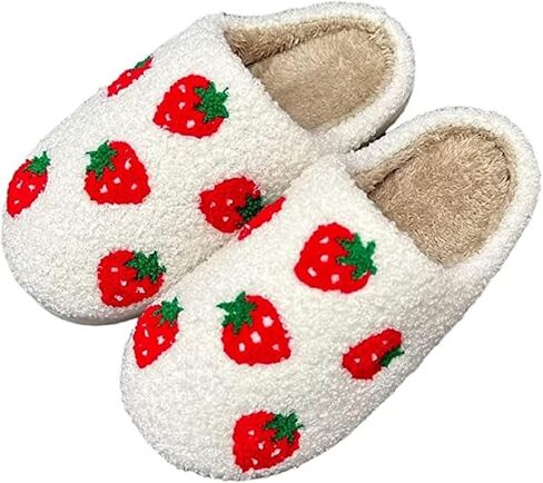 LNERIP Animal Slippers Fruit Slippers Plant Slippers Various Cartoon Patterns Fluffy Soft Memory Foam Retro Indoor Outdoor Home Couple Shoes in Kuwait