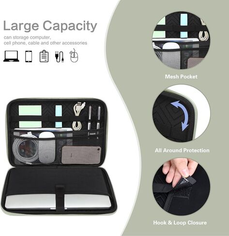 حقيبة كتف للكمبيوتر المحمول من موسيسو متوافقة مع ماك بوك اير 15 بوصة M2 A2941 2023 / متوافقة مع ماك بوك برو 15 A1990 A1707، حقيبة حمل مقاومة للماء والصدمات، أسود in Kuwait