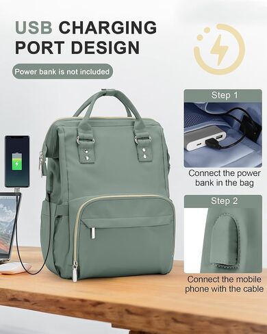 حقيبة ظهر للكمبيوتر المحمول للسفر من winspansy للنساء والرجال، حجم العنصر الشخصي الجمالي يمكن حمله على حقيبة الظهر، حقيبة ظهر كاجوال للعمل في الكلية في عطلة نهاية الأسبوع، حقيبة ممرضة مقاومة للماء تناسب كمبيوتر محمول مقاس 15.6 بوصة، أسود in Kuwait