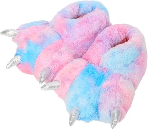 Women Plush Animal Paw Slippers Funny Novelty Bear Claw Slippers | Cozy Furry Warm Memory Foam Slippers Gifts for Halloween Christmas in Saudi Arabia