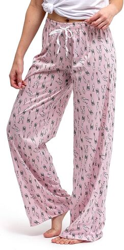 Hello Mello Signature Lounge Pants Womens Soft Pajama Bottoms Elastic Waistband Drawstring Tie in Kuwait