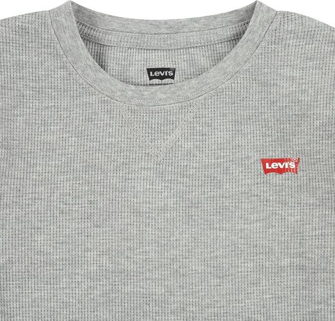Levi's Boys' Long Sleeve Waffle Knit and Flannel 2-Pack Shirt in Saudi Arabia