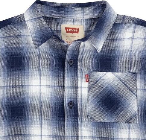 Levi's Boys' Long Sleeve Waffle Knit and Flannel 2-Pack Shirt in Saudi Arabia