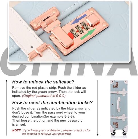 حقيبة حمل كلاسيكية من Unitravel مقاس 20 بوصة من جلد البولي يوريثان بتصميم كلاسيكي (أزرق فاتح) in Kuwait