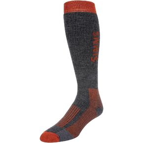 Simms Men's Merino Wool Thermal Midweight OTC Sock, Large, Carbon in Kuwait