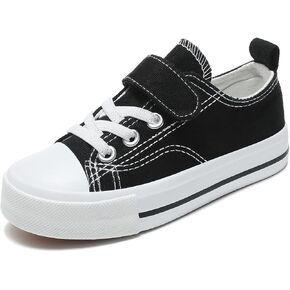 Zoroadke Toddler Boys and Girls Sneakers Low Top Adjustable Strap Canvas Shoes for Kids in Kuwait