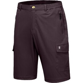 Little Donkey Andy Men's 11 Inch Quick Dry Bermuda Stretch Cargo Shorts Hiking Travel Golf