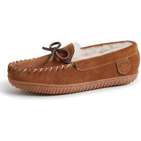 Fireside by Dearfoams Women's Alice Springs Genuine Shearling Indoor/Outdoor Moccasin in Kuwait