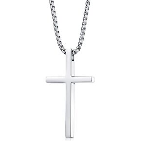 Rnivida Cross Necklace for Men, Philippians 4:13 Christian Cross Stainless Steel Necklaces for Men Boys in Saudi Arabia