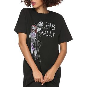 Disney Nightmare Before Christmas Her Jack His Sally Couples Adult T-Shirt