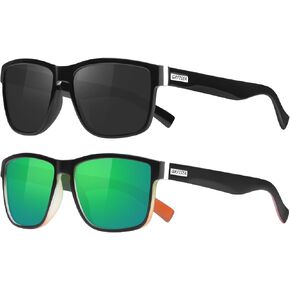 GRFISIA Vintage Polarized Sunglasses for Men and Women Driving Sun glasses 100% UV Protection