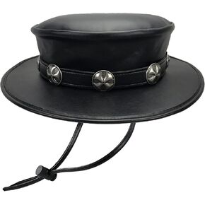 زي طبيب الهالوين المطلق Vibe Plague Doctor Steampunk Magician Dress Up Party قبعة سوداء بحافة واسعة