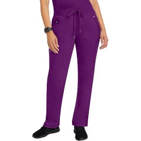 Healing Hands 6 Pocket Scrubs Pants for Women Purple Label Womens 9141 Toni Drawstring Scrub Pant Soft Comfortable Fabric