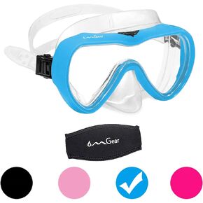 OMGear Diving Mask Snorkeling Gear Kids Adult Snorkel Mask Dive Goggles Silicone Swim Glasses with Nose Cover for Scuba Free Diving Spearfishing Neoprene Strap Cover Impact Resistance in Saudi Arabia