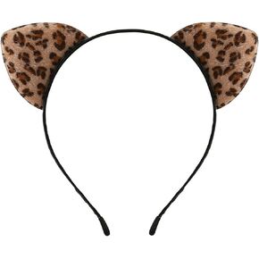 عصابة رأس على شكل آذان القطط من ماكفاديون على شكل نمر للقطط | عصابة رأس على شكل أذن النمر للنساء والفتيات، ملحقات أزياء الهالوين التنكرية للبالغين in Kuwait