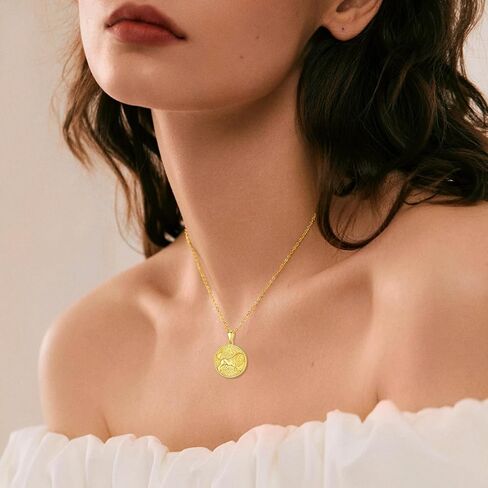 PLATYCO 925 فضة كوكبة القلائد ابراج ميدالية عملة القرص سحر لذيذ مجوهرات التنجيم السماوية للنساء الفتيات in Kuwait