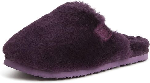 Fireside by Dearfoams Women's Shelly Beach All Over Genuine Shearling Easy on/Off Scuff in Saudi Arabia