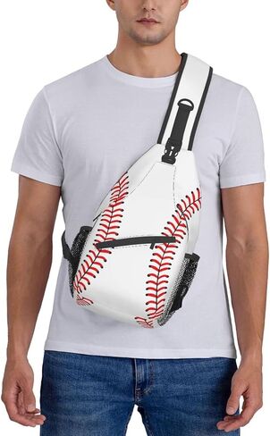 SURERUIM Custom Printed Sling Bag for Women Men Crossbody Shoulder Backpack Chest Bags Gym Travel Hiking Casual Daypack in Kuwait