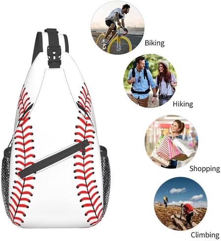 SURERUIM Custom Printed Sling Bag for Women Men Crossbody Shoulder Backpack Chest Bags Gym Travel Hiking Casual Daypack in Kuwait