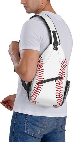 SURERUIM Custom Printed Sling Bag for Women Men Crossbody Shoulder Backpack Chest Bags Gym Travel Hiking Casual Daypack in Kuwait