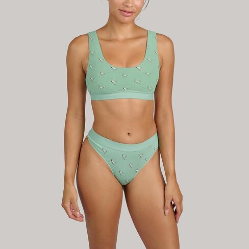 MeUndies – Women’s Stretch Cotton Mid Rise Thong - Comfortable Panties –Amazon Exclusive Fabric in Kuwait