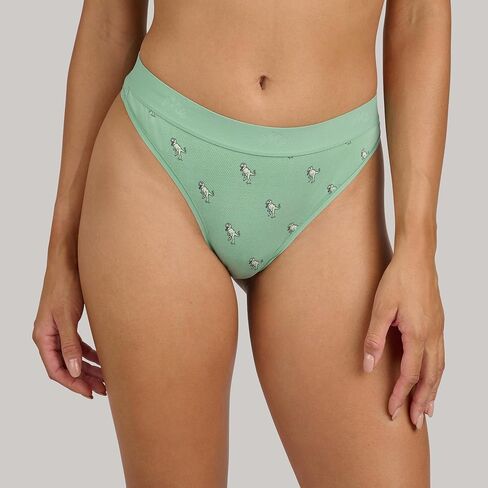 MeUndies – Women’s Stretch Cotton Mid Rise Thong - Comfortable Panties –Amazon Exclusive Fabric in Kuwait