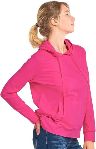 Sofra Women's Thin Cotton Pullover Hoodie Sweater in Kuwait