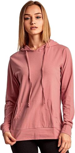 Sofra Women's Thin Cotton Pullover Hoodie Sweater in Kuwait