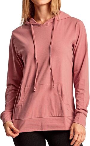 Sofra Women's Thin Cotton Pullover Hoodie Sweater in Kuwait
