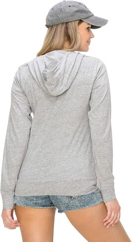 LALAPARKS Lightweight Cotton Zip-Up Hoodie Jacket - Comfy Casual Active Plain Everyday Wear in Saudi Arabia