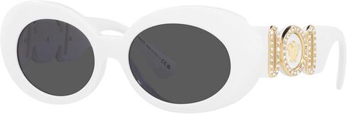 Versace Woman Sunglasses Havana Frame, Dark Grey Lenses, 54MM in Saudi Arabia