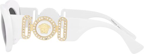 Versace Woman Sunglasses Havana Frame, Dark Grey Lenses, 54MM in Saudi Arabia