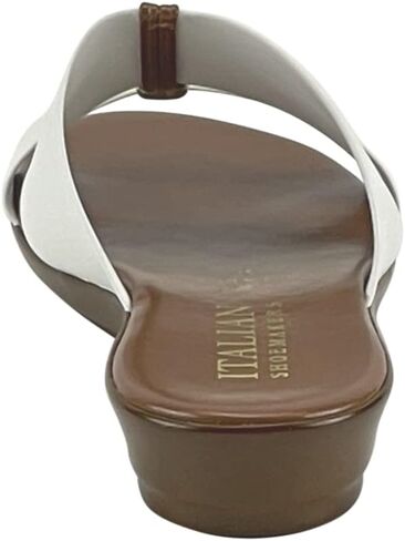ITALIAN SHOEMAKERS Sofy Womens Wedge Open Toe Comfort Casual Sandals for Women – Peep Toe Low Wedge Sandal in Saudi Arabia