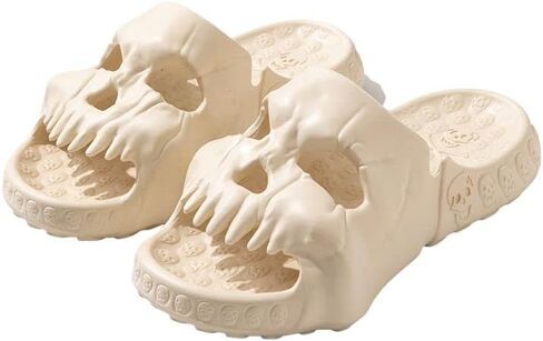 صنادل Hello Slippers على شكل جمجمة، شباشب سحابية من مادة EVA فائقة النعومة وصديقة للبيئة للنساء والرجال في الداخل والخارج in Kuwait