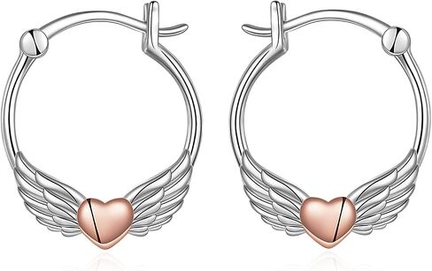 Fox/Pig/Mushroom/Cat Earrings Sterling Silver Cute Hoop Earrings Animal Jewelry Gifts for Women Daughter in Kuwait
