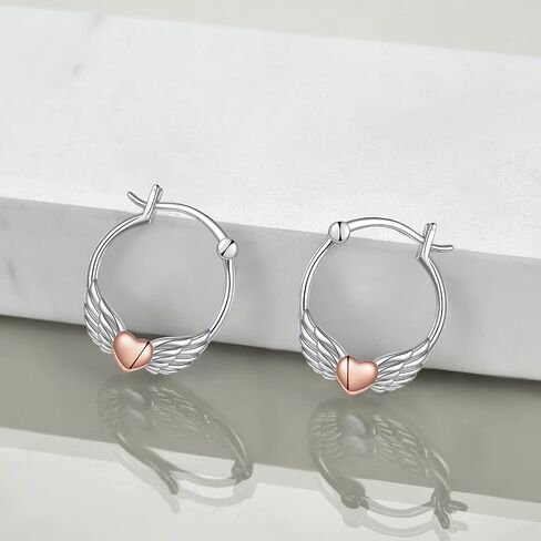 Fox/Pig/Mushroom/Cat Earrings Sterling Silver Cute Hoop Earrings Animal Jewelry Gifts for Women Daughter in Kuwait