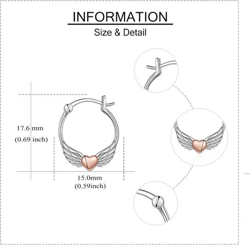 Fox/Pig/Mushroom/Cat Earrings Sterling Silver Cute Hoop Earrings Animal Jewelry Gifts for Women Daughter in Kuwait