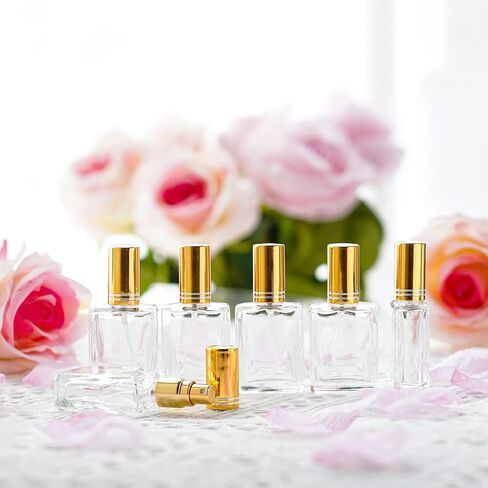 YU FENG 12pcs Glass Bottle Perfume Atomizer Refillable Spray Empty Perfume Bottles Fine Mist Atomizer Cosmetic Container for Travel,10ml in Kuwait