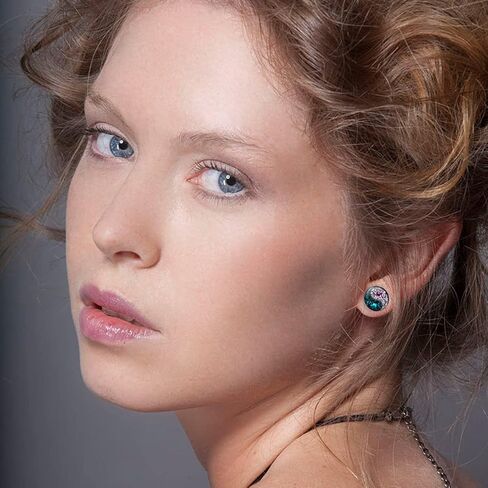 YCL & TXL 6 أزواج من الفولاذ المقاوم للصدأ يين ويانغ نمط أقراط للرجال أسود مجموعة أقراط مستديرة للنساء 10 مللي متر in Kuwait