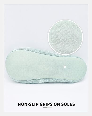 Panda Bros 2 Pairs Women's Ballerina House Slippers, Anti-Skid Comfy Warm Ballet Style Slippers in Kuwait