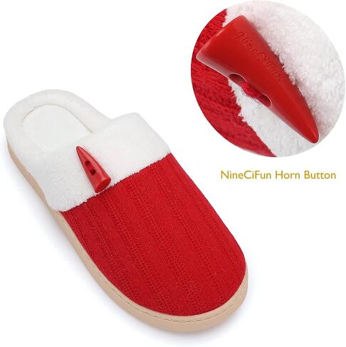 Women's Scuff Comfy Slippers Memory Foam House Shoes | Slip On Cozy Bedroom Slippers, Lightweight, Non-Slip, Indoor Outdoor, Soft Terry Lining, Machine Washable, Gifts in Saudi Arabia